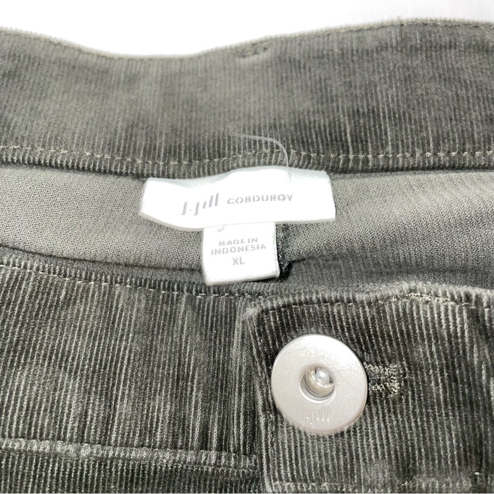 J.‎ Jill Women's Pants Corduroy Olive Green Size XL  16 Slim Leg Holiday - Picture 3 of 10